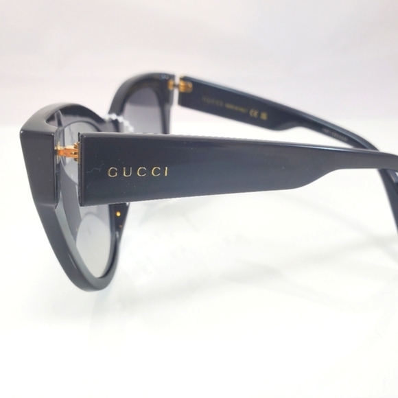 NWD$495 GUCCI GG0460S 001 Black Grey Gradient Cat Eye UV Protection Sunglasses - Picture 8 of 16